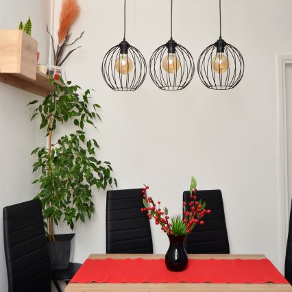 LED Chandelier on a string MERCURE 3xE27/15W/230V