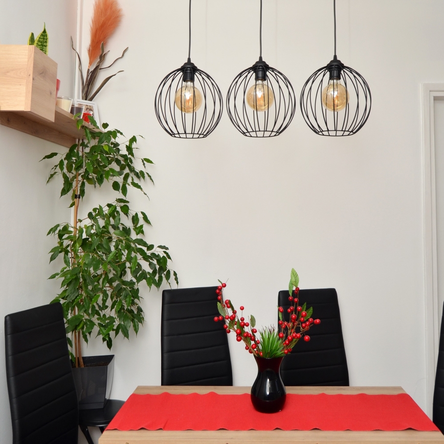 LED Chandelier on a string MERCURE 3xE27/15W/230V