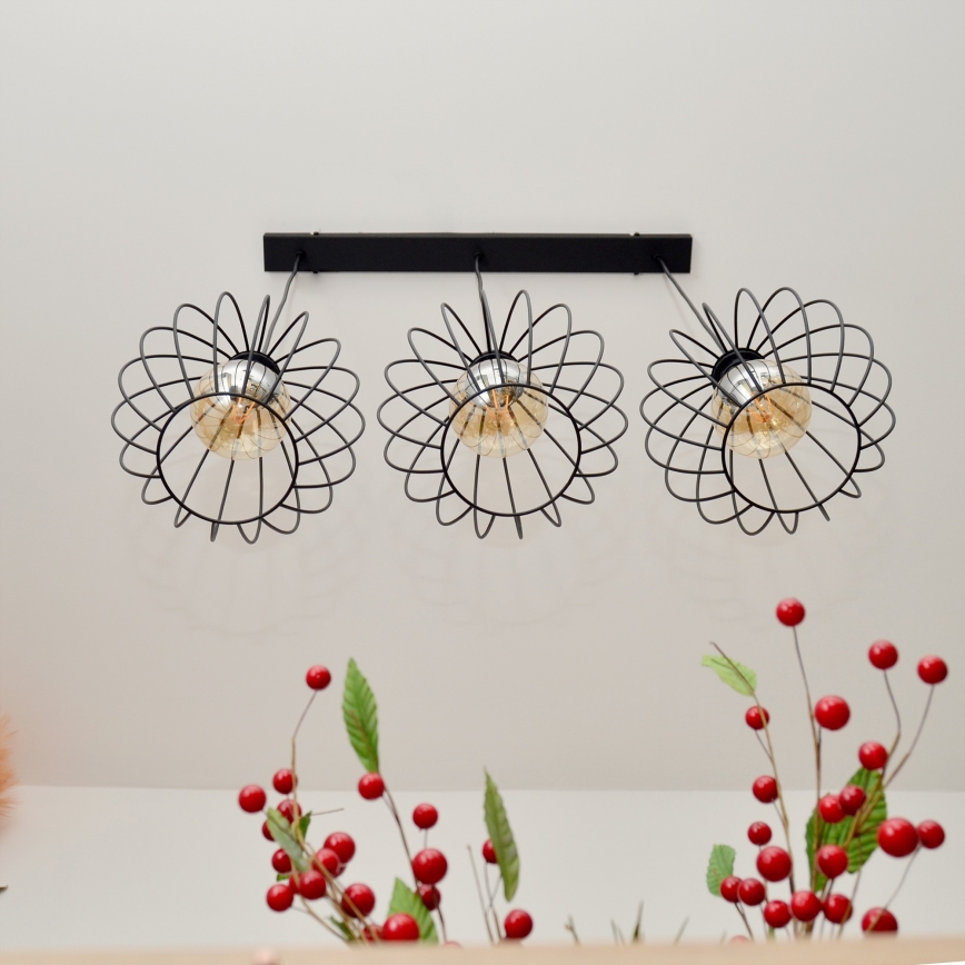 LED Chandelier on a string MERCURE 3xE27/15W/230V