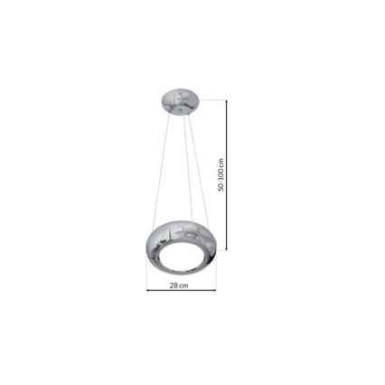 LED chandelier on a string MERCURIO 1xLED/12W/230V