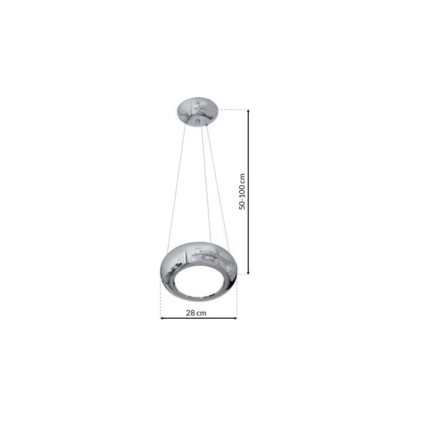 LED chandelier on a string MERCURIO 1xLED/12W/230V
