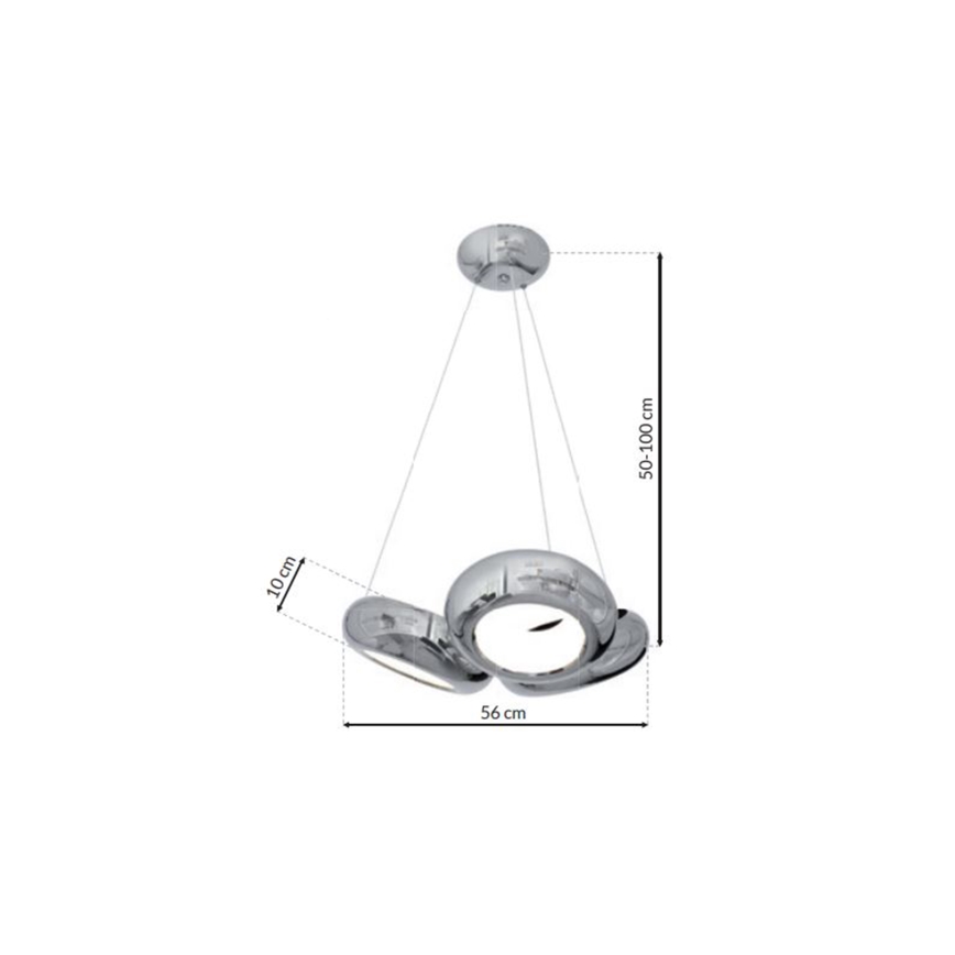 LED chandelier on a string MERCURIO 3xLED/12W/230V