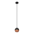 LED Chandelier on a string MIDWAY 1xGU10/4,8W/230V black/copper
