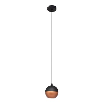 LED Chandelier on a string MIDWAY 1xGU10/4,8W/230V black/copper