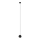 LED Chandelier on a string MIDWAY 1xGU10/4,8W/230V black