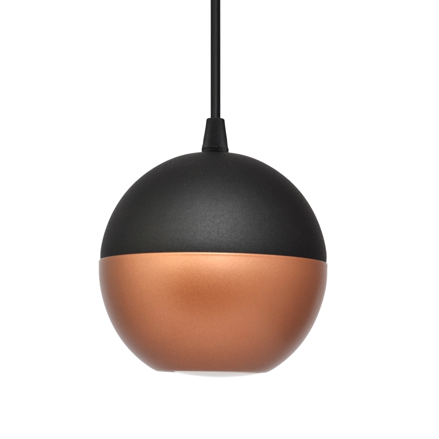 LED Chandelier on a string MIDWAY 3xGU10/4,8W/230V black/copper