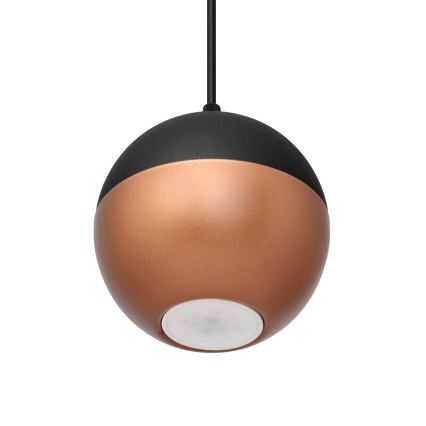 LED Chandelier on a string MIDWAY 3xGU10/4,8W/230V black/copper