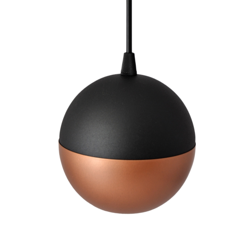 LED Chandelier on a string MIDWAY 3xGU10/4,8W/230V black/copper