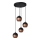 LED Chandelier on a string MIDWAY 4xGU10/4,8W/230V black/copper