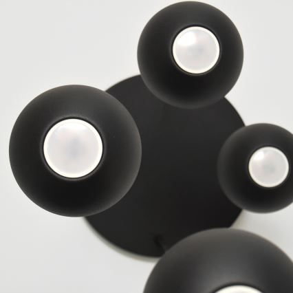 LED Chandelier on a string MIDWAY 4xGU10/4,8W/230V black