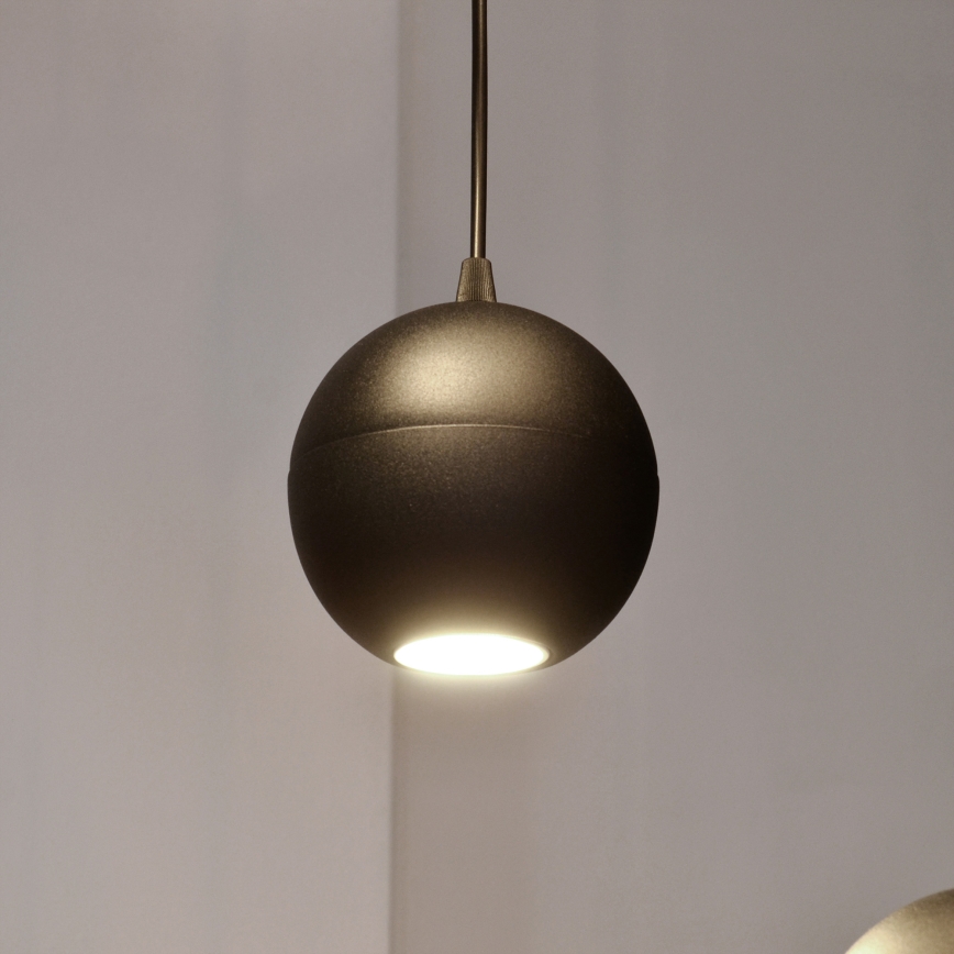 LED Chandelier on a string MIDWAY 4xGU10/4,8W/230V black