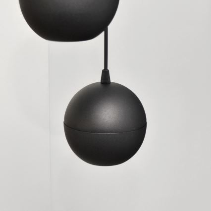 LED Chandelier on a string MIDWAY 4xGU10/4,8W/230V black