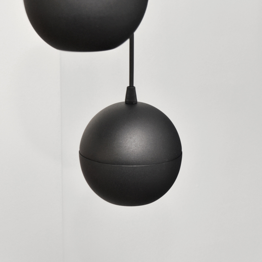 LED Chandelier on a string MIDWAY 4xGU10/4,8W/230V black