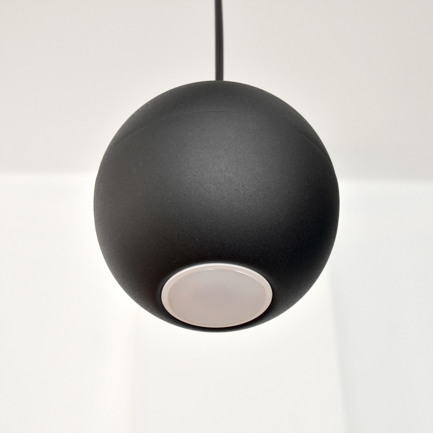 LED Chandelier on a string MIDWAY 4xGU10/4,8W/230V black