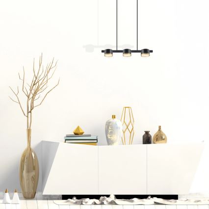 LED Chandelier on a string MIRELLA 3xGX53/6W/230V black