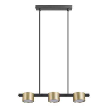 LED Chandelier on a string MIRELLA 3xGX53/6W/230V gold/black