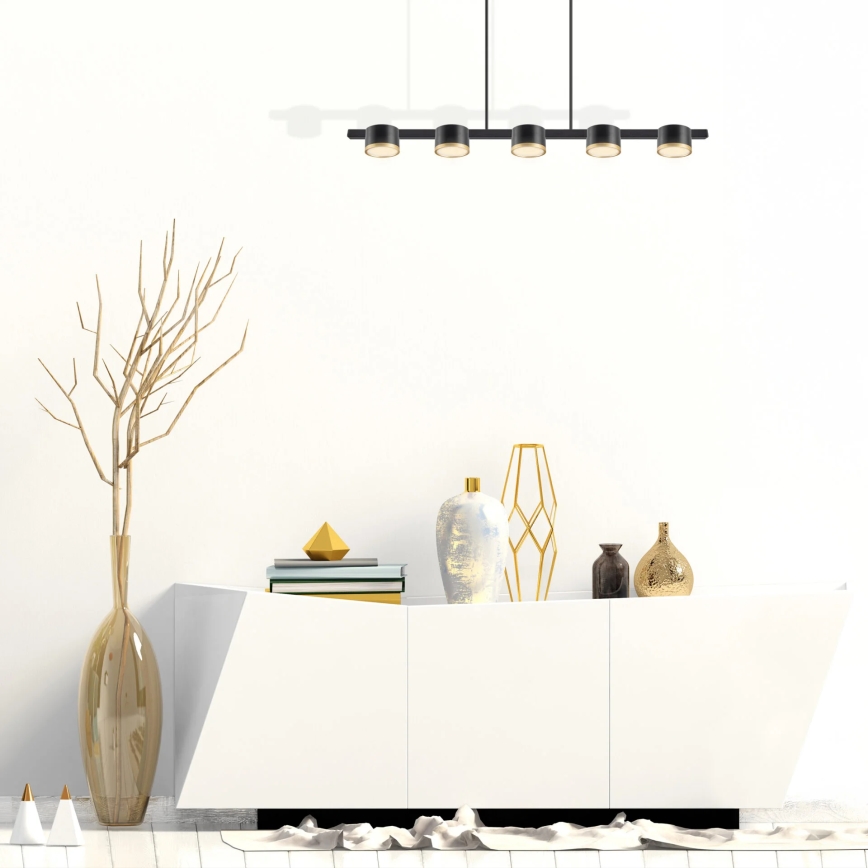LED Chandelier on a string MIRELLA 5xGX53/6W/230V black