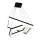 LED Chandelier on a string NERO 2xLED/80W/230V