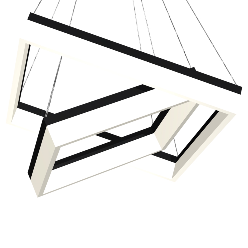 LED Chandelier on a string NERO 2xLED/80W/230V