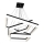 LED Chandelier on a string NERO 3xLED/140W/230V
