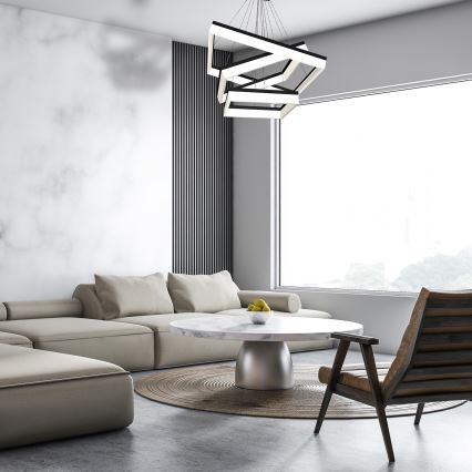 LED Chandelier on a string NERO 3xLED/140W/230V