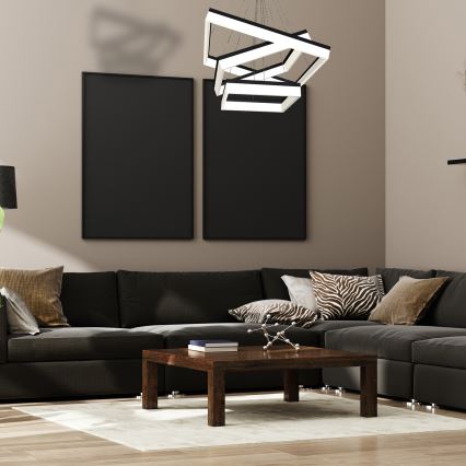 LED Chandelier on a string NERO 3xLED/140W/230V