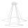 LED Chandelier on a string NIX LED/50W/230V white