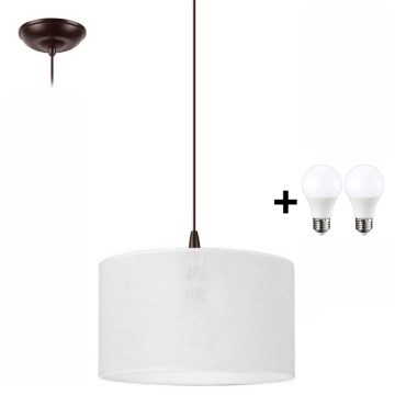 LED Chandelier on a string NOEL 1xE27/60W/230V white