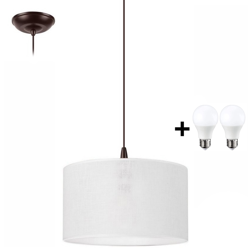 LED Chandelier on a string NOEL 1xE27/60W/230V white