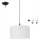 LED Chandelier on a string NOEL 1xE27/60W/230V white