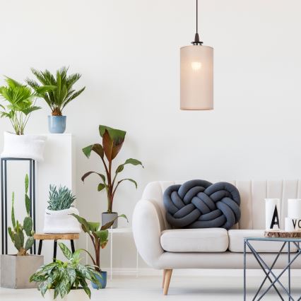 LED Chandelier on a string NOEL MINI 1xE27/60W/230V beige