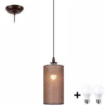 LED Chandelier on a string NOEL MINI 1xE27/60W/230V brown