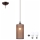 LED Chandelier on a string NOEL MINI 1xE27/60W/230V brown