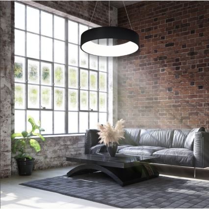 LED Chandelier on a string OHIO BLACK LED/24W/230V