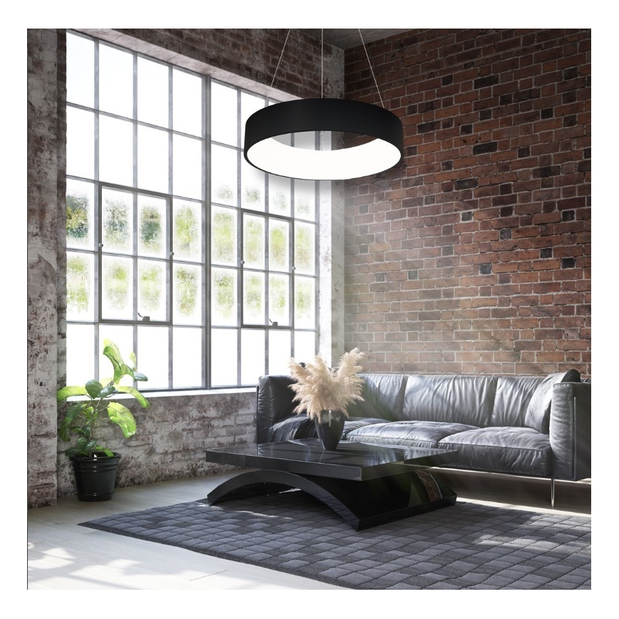 LED Chandelier on a string OHIO BLACK LED/24W/230V