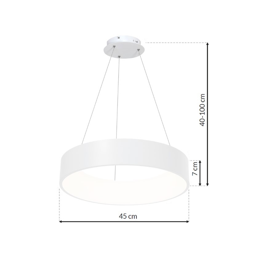 LED Chandelier on a string OHIO LED/24W/230V