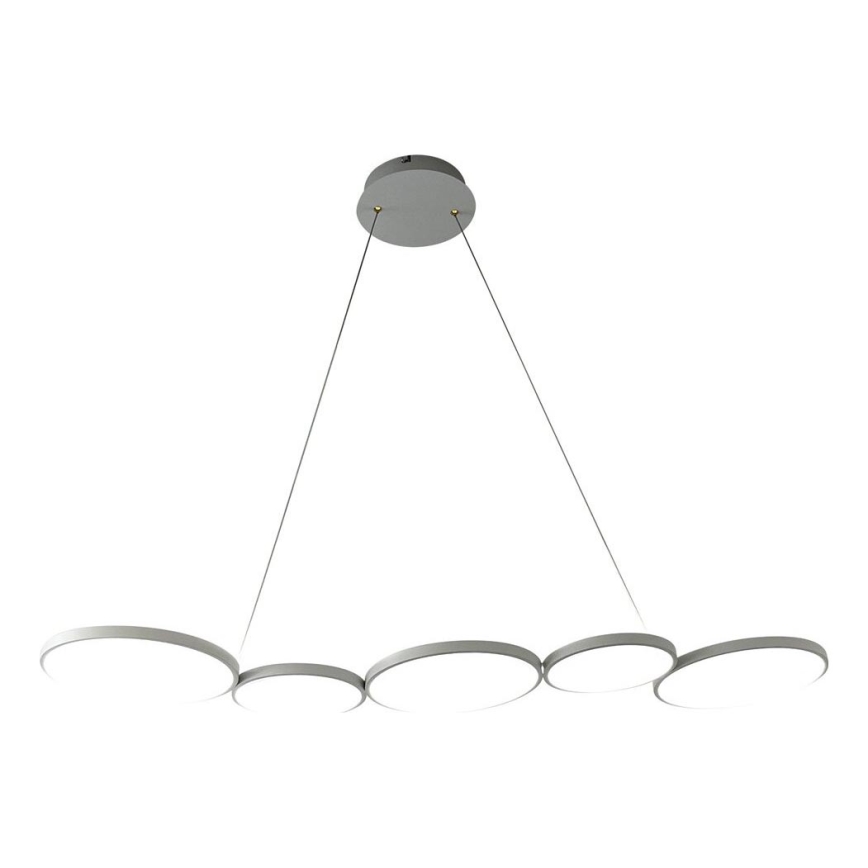 LED Chandelier on a string OLYMPIA 5xLED/10W/230V grey