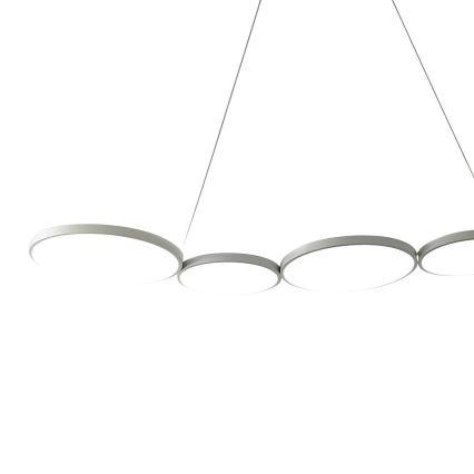 LED Chandelier on a string OLYMPIA 5xLED/10W/230V grey