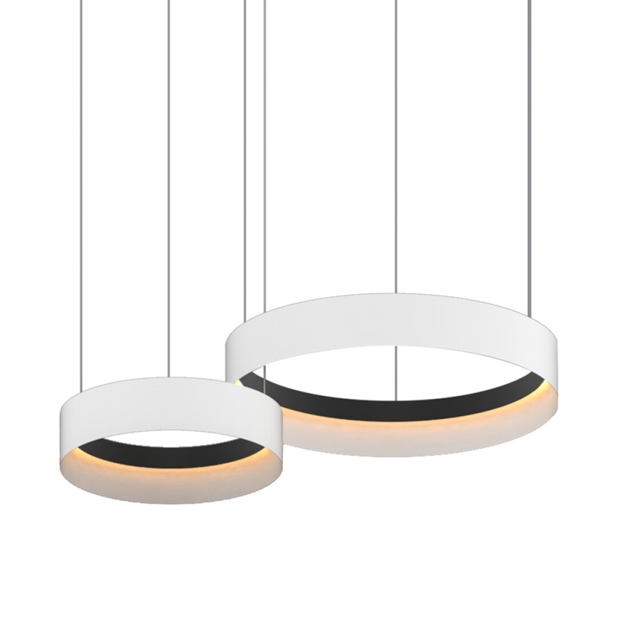 LED Chandelier on a string ORBITA LED/72W/230V white/black