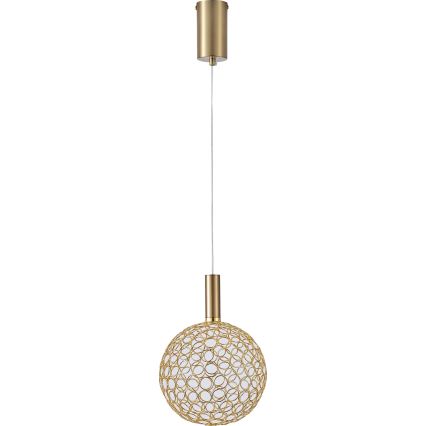 LED Chandelier on a string PERFORATO LED/6,3W/230V 3000K gold d. 20 cm