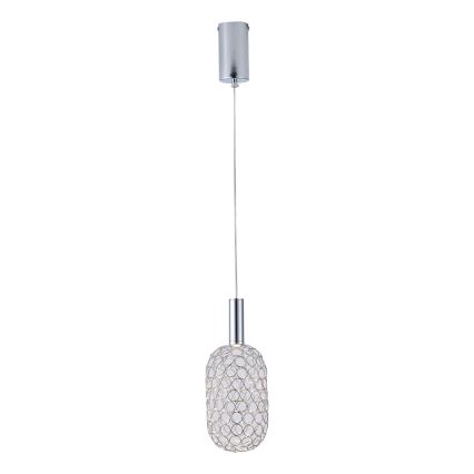 LED Chandelier on a string PERFORATO LED/6,3W/230V 3000K shiny chrome d. 13 cm