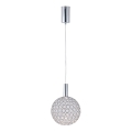 LED Chandelier on a string PERFORATO LED/6,3W/230V 3000K shiny chrome d. 20 cm