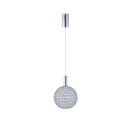 LED Chandelier on a string PERFORATO LED/6,3W/230V 3000K shiny chrome d. 20 cm