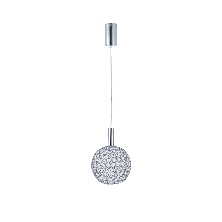 LED Chandelier on a string PERFORATO LED/6,3W/230V 3000K shiny chrome d. 20 cm