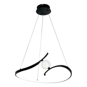 LED Chandelier on a string PERLA LED/34W/230V black