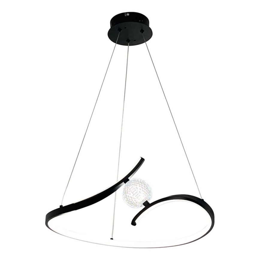 LED Chandelier on a string PERLA LED/34W/230V black