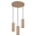LED Chandelier on a string PIPE 3xGU10/5W/230V matte oak