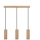LED Chandelier on a string PIPE 3xGU10/5W/230V matte oak