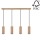 LED Chandelier on a string PIPE 4xGU10/5W/230V matte oak - FSC certified