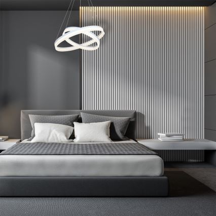 LED Dimming chandelier on a string RING with remote control LED/60W/230V